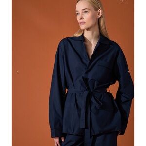 Ours - THE CAMICIA ROBE IN BLU MARINO